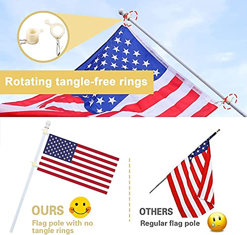 Barcetine 5Ft Stainless Steel Flag Pole For House thumb #2