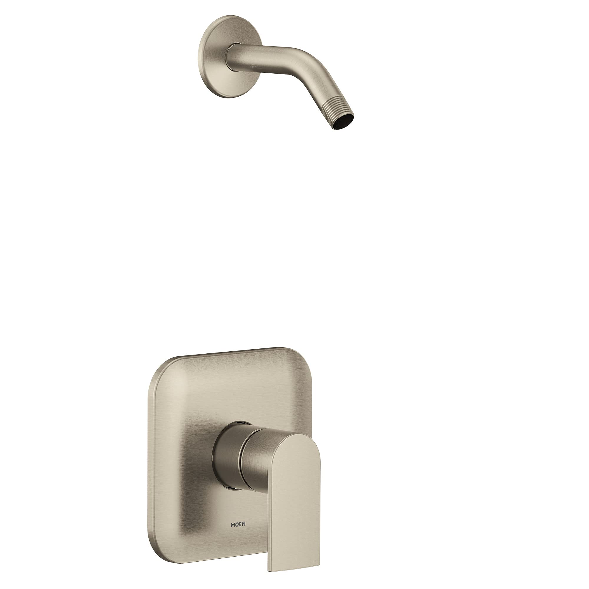 Moen UT2472NHBN Genta LX M-CORE 3-Series 1-Handle Shower Trim Kit, Valve Required, Brushed Nickel