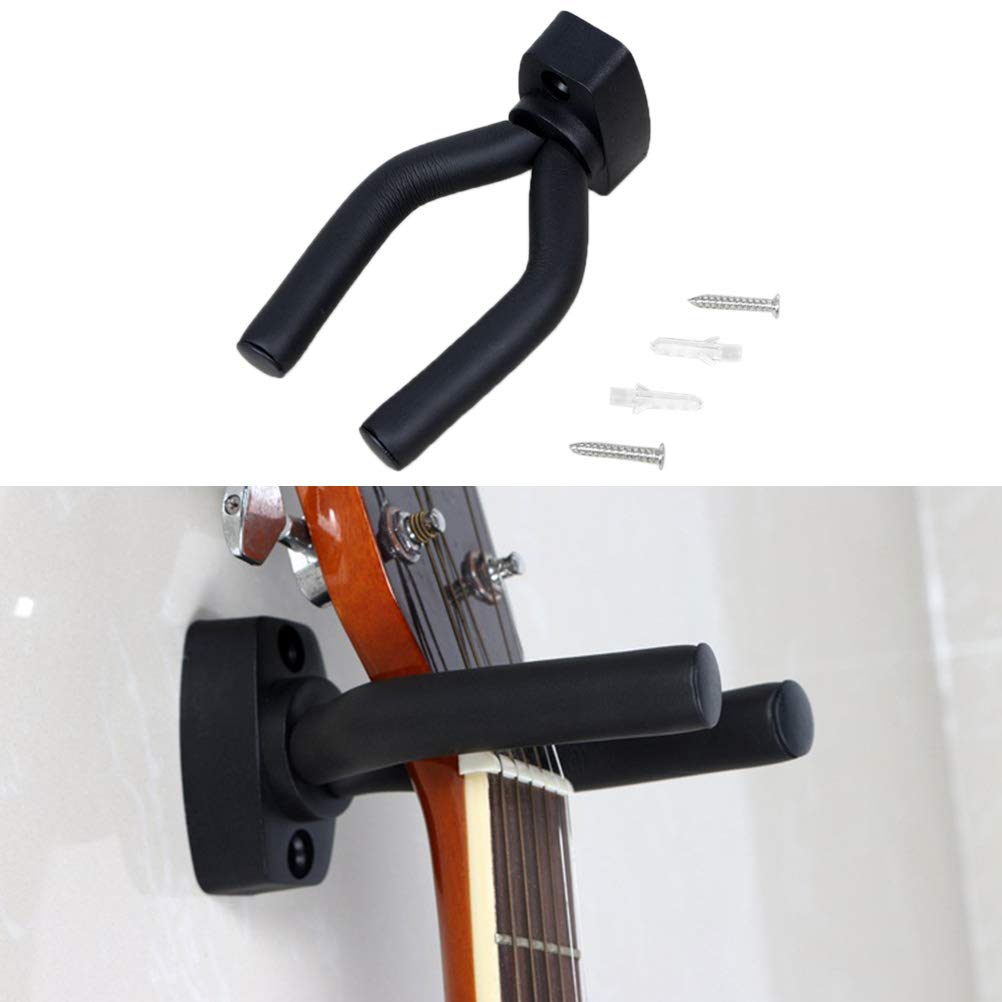 Mallalah Wall Mount Guitar Accessories Hook Wall Brackets Compatible with Acoustic Electric Bass Banjo Ukulele Fiddle Mandolin