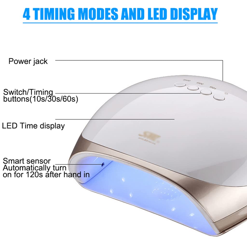 AAPIE Nagelkunstwerkzeuge Nägel Led UV Nageltrocknungslampe Nageltrockner für Gel Nagellack Härtungslampe Maniküre Salon Tolles Geschenk für Mädchen
