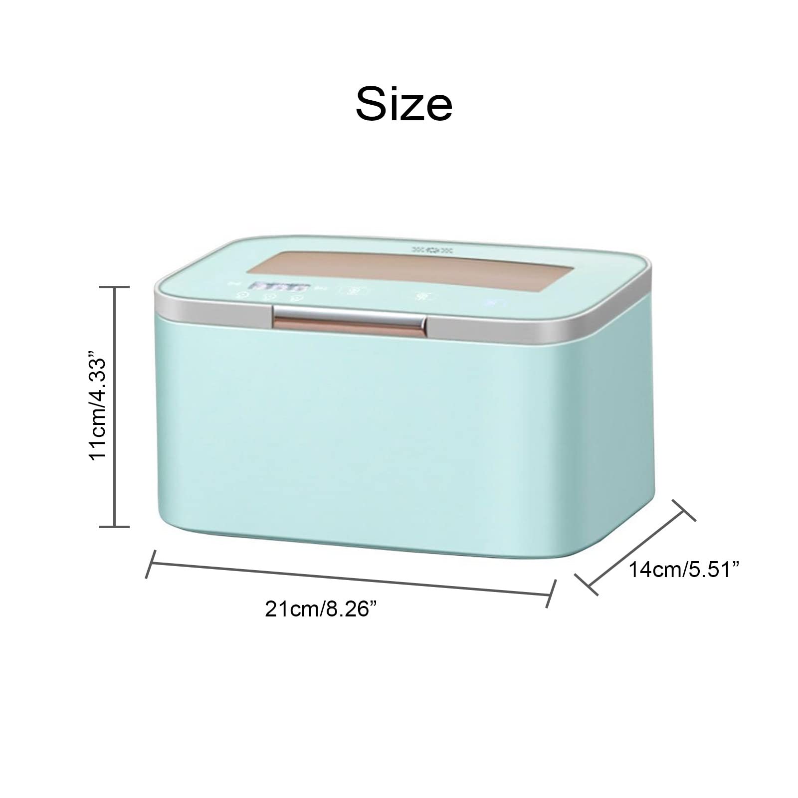Myjka ultradźwiękowa 750ML Myjka do biżuterii Maszyna ultradźwiękowa do czyszczenia protez, biżuterii, części, narzędzi dentystycznych, środków do czyszczenia okularów 50 W-wibracj