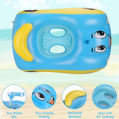 Baby Pool Float Inflatable Car Pool Float Boat With Squirt Gun, Toddler Pool Float Baby Swim Float Swimming Pool Float Kids Toddler Pool Floaties Infant Pool Float Toys For 18-48 Months #TOP4