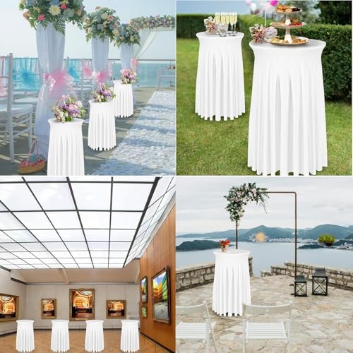 Nappe de Noël en élasthanne lavable pour table de restaurant et fêtes - 5
