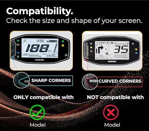 Image of Screen Guard Compatible For Suzuki Access 125 Ride Connect Edition - 9H Scratch Resistant Screen Shield | Shatter-Proof, Ultra-Clear & Dust-Proof Bluetooth Console Protector (1 Pack)