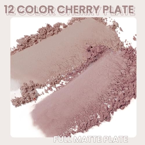 AMY'S DIARY 12Color Light Pink Purple Eyeshadow Palette, Long-Lasting, and Highly Pigmented. Elevate Your Eye Makeup– Unleash Your Unique Style (08#) - Image 5