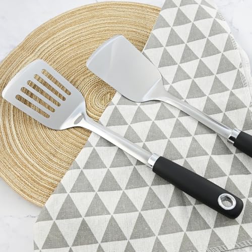 MUJINON Pfannenwender-Set, 36,3 cm, Edelstahl 18/0, 2 Stück – Ansicht 6