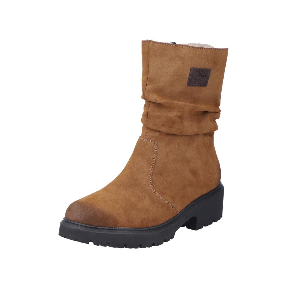 Rieker Women's 76062 Half Length Boots, brown, 39 EU Weit