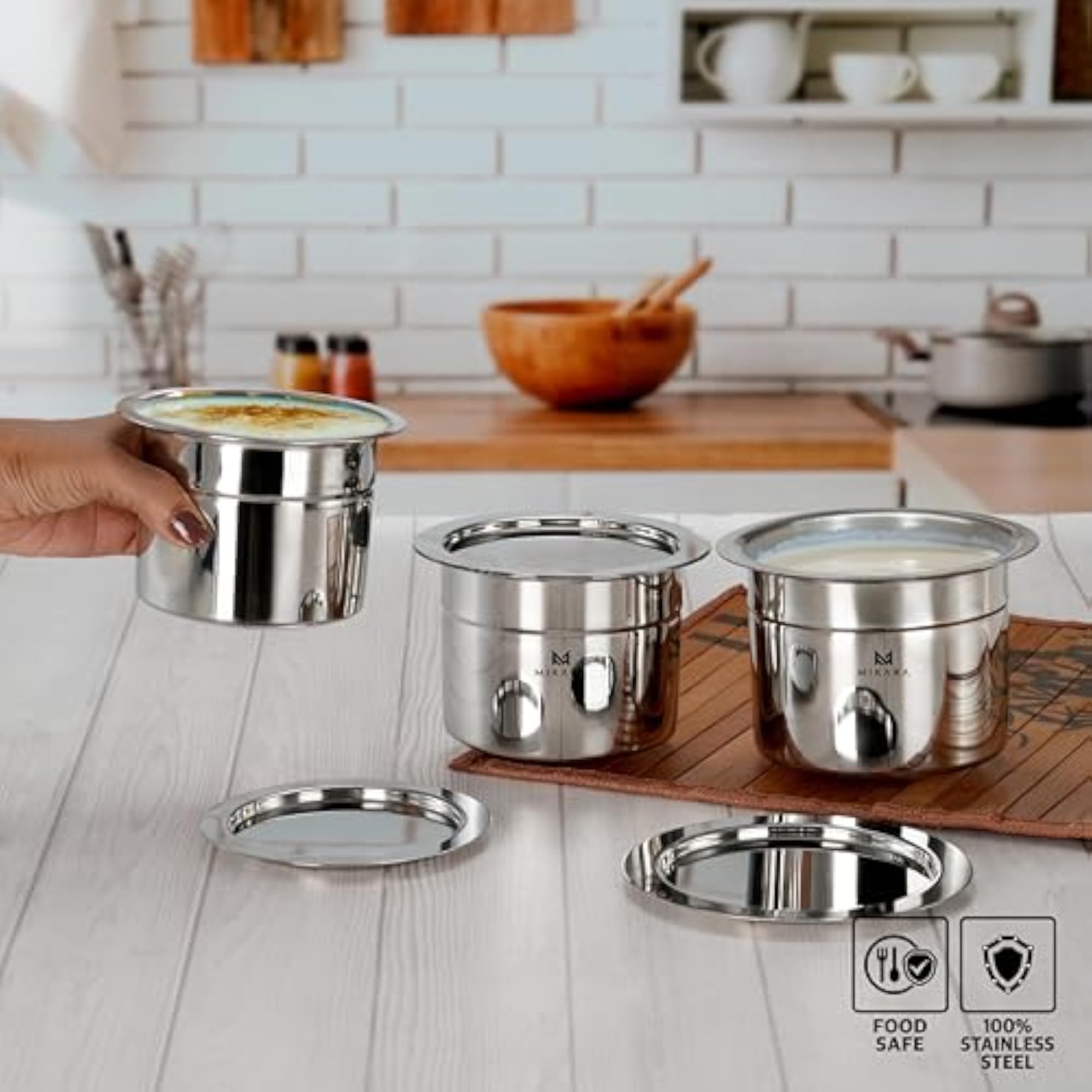 Stainless Steel Round Bottom Tope with Lid