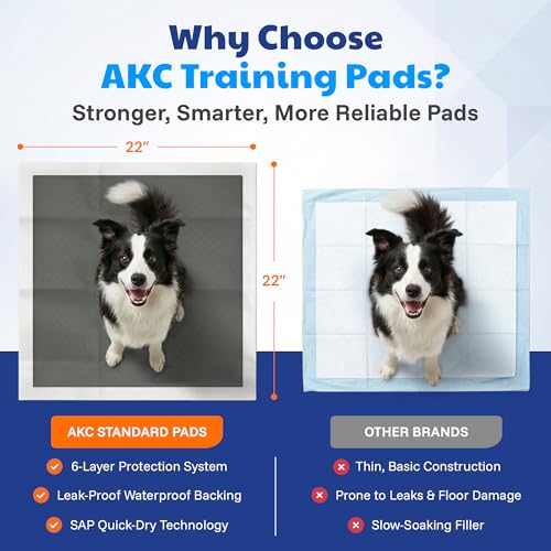 Image of American Kennel Club Carbon-Activated Puppy Training Pads - 100 Count, 22 x 22