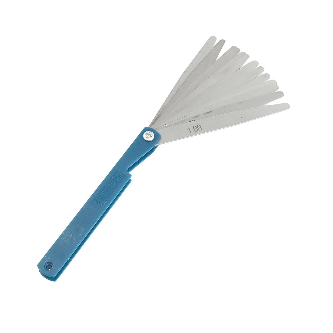 Aexit 100mm Long Reference Gauges 17 Tapered Leaves 0.02mm-1.0mm Gap Thick Measure Feeler Gauges Feeler Gauge