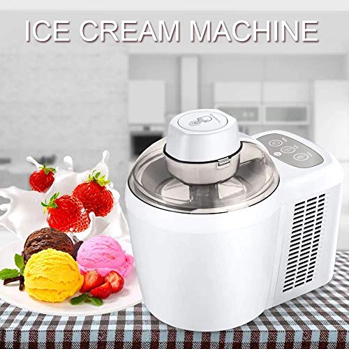 LLSS Heim-Eismaschine, 600 ml Heimautomatische Soft-Hart-Eiscreme-Obst-Eismaschine Büros – Bild 5