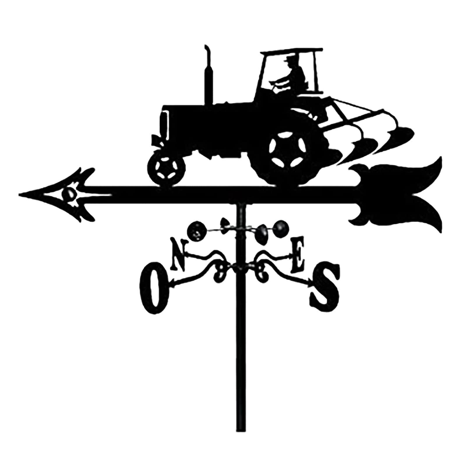 WIQUYBML Garden Wind Vanes Weather Vane Rooftop Outdoor Decoration Direction Indicator for Decoration/Tractor/55Cn*33Cm