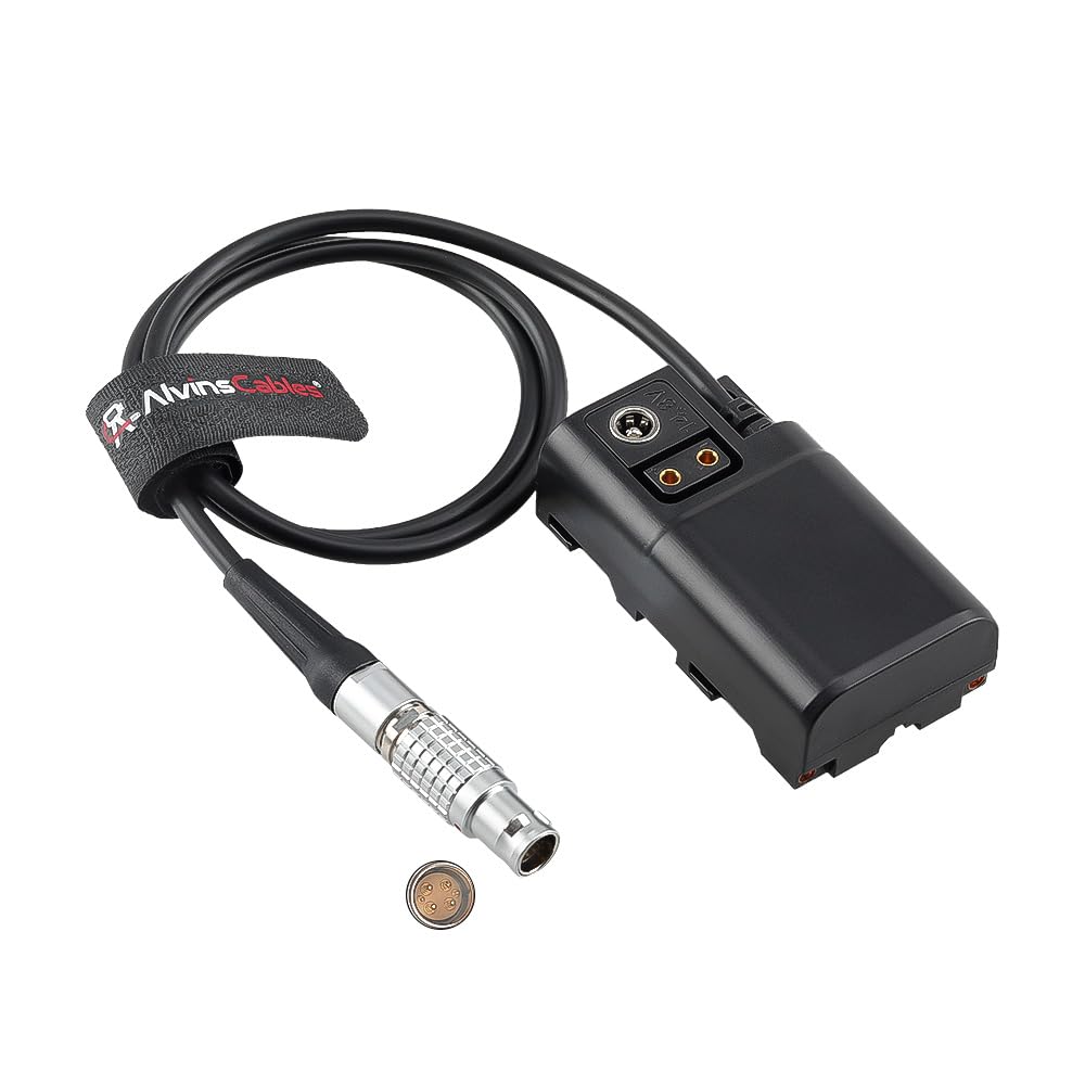 Alvin's Cables Ronin 2 Kabel zasilający do Sony NP-F Dummy Battery 6-pinowy męski do NP-F550 F570 F970 do SmallHD CINE 7 Atomos Ninja V Monitor 60 cm 0,6 m