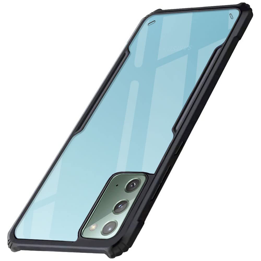WOW IMAGINE Shock Proof Clear Back Cover Case Mobile Cover for Samsung Galaxy Note 20 (Hard | Hybrid PC + TPU | Full Armour Device & Camera Protection | Black) (B08THWR8G9) Amazon Price History, Amazon Price Tracker