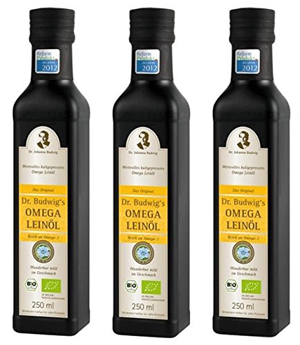 Dr. Budwig's Omega Leinöl bio 3 x 250ml