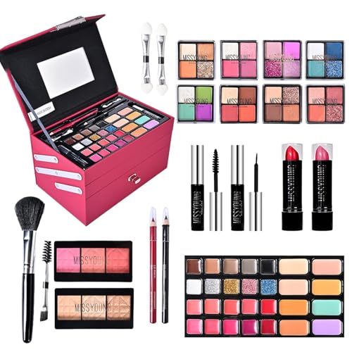 Kit de maquillage complet avec palette yeux et teint pour routine beauté