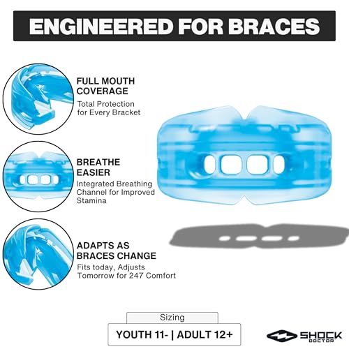 Image of Shock Doctor Braces Mouthguard, Strapped & Strapless