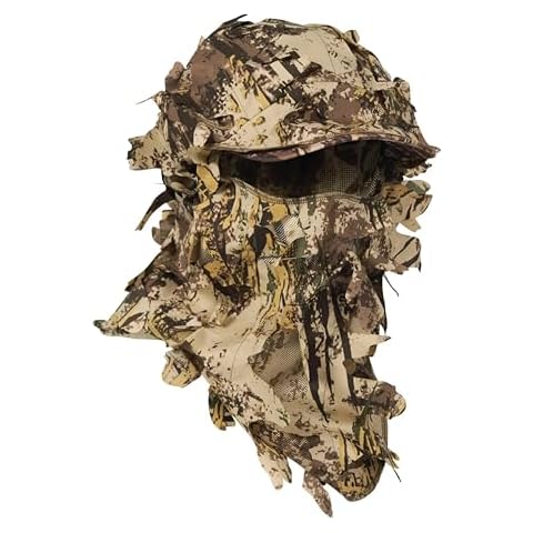 First Lite Phantom 3D Balaclava - Ultralight Mesh Camo Hunting Face Mask - First Lite Typha - One Size Cover