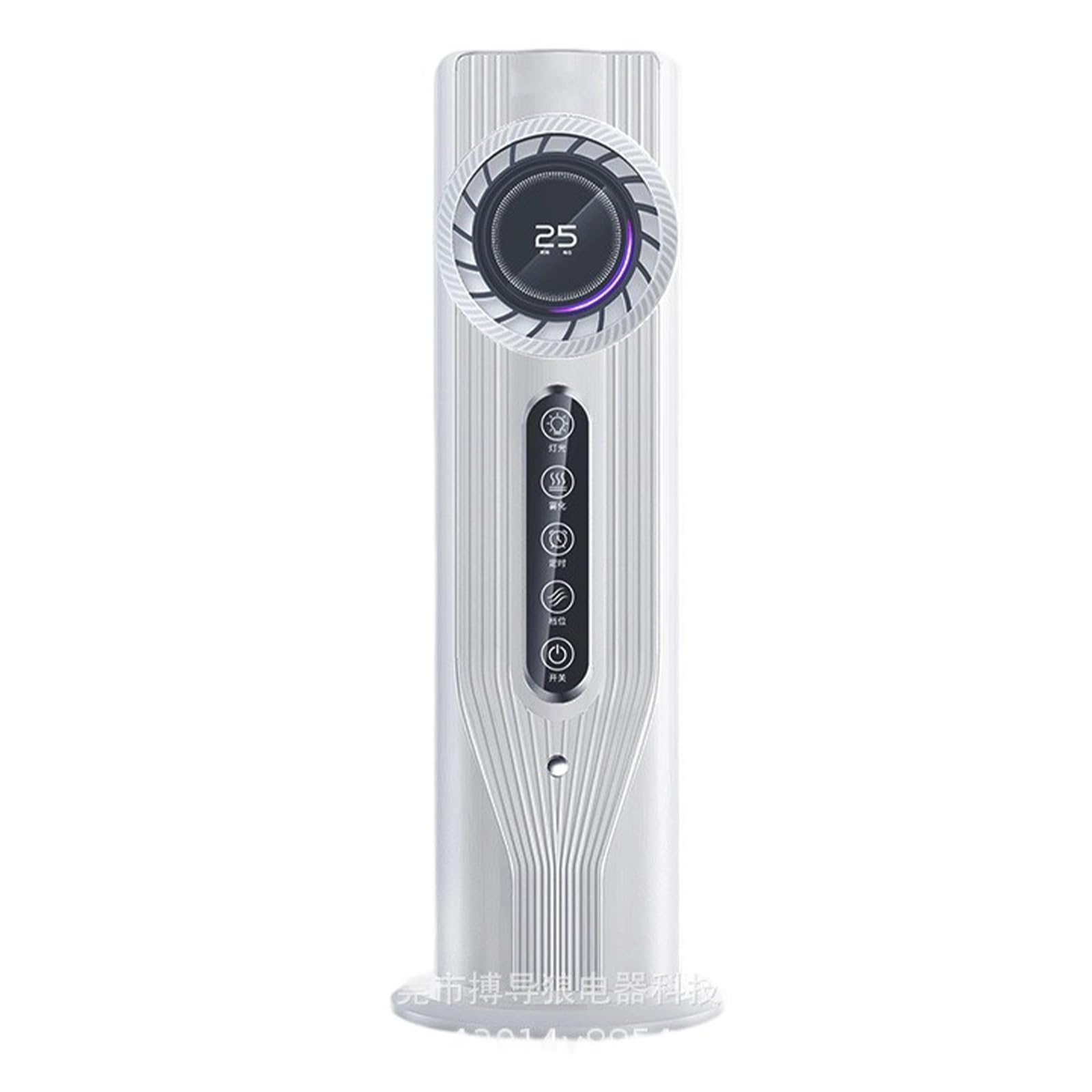 Uqezagpa White Portable Air Conditioning Air Cooling Fan Conditioning Digital Display Conditioner With 6 Speed 6H Timer For Bedroom Water Cooling Desk Fan