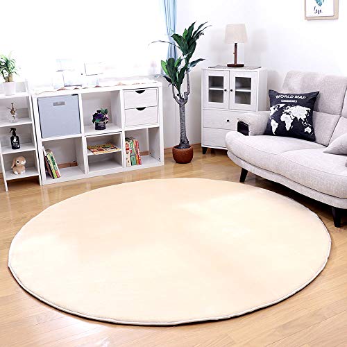 フリーリー ラグ 低反発ラグ 極厚25mm 円形 直径 140cm 抗菌 防ダニ加工 厚手 ラグマット カーペット オールシーズン 滑り止め付 マイクロファイバー サイズ