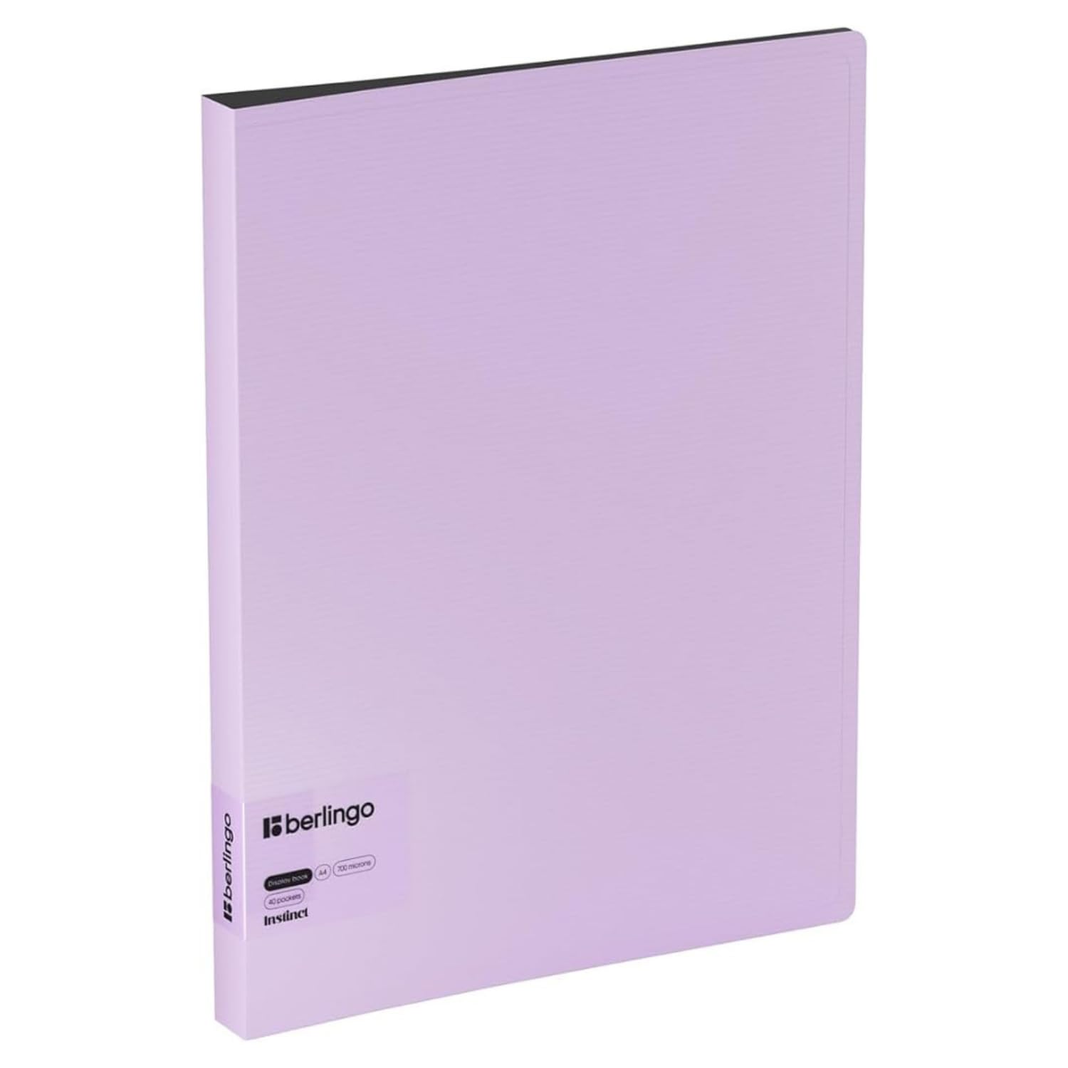 Berlingo Sichtbuch, 1 Stück, A4 Format, für das Büro, das Home Office oder die Schule und Uni, Serie Instinct (Violett, 40 Klarsichthüllen)