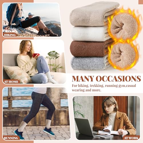 Image of Velice Womens Merino Wool Thermal Thick Hiking Winter Socks