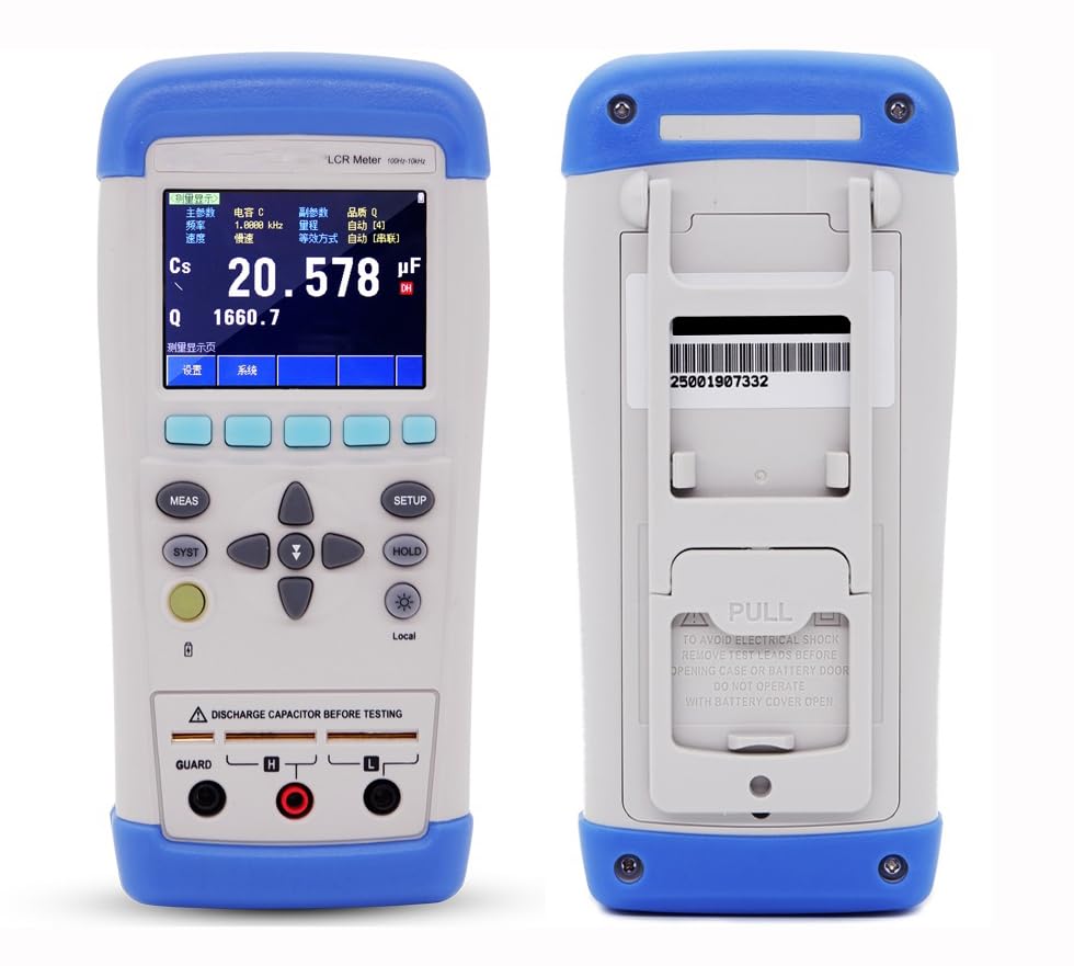Handheld LCR Meter Precision LCR Meter with Test Frequency 50Hz-100kHz Accuracy 0.2% DCR Measurement USB-HID Communication Interface Calibration Function