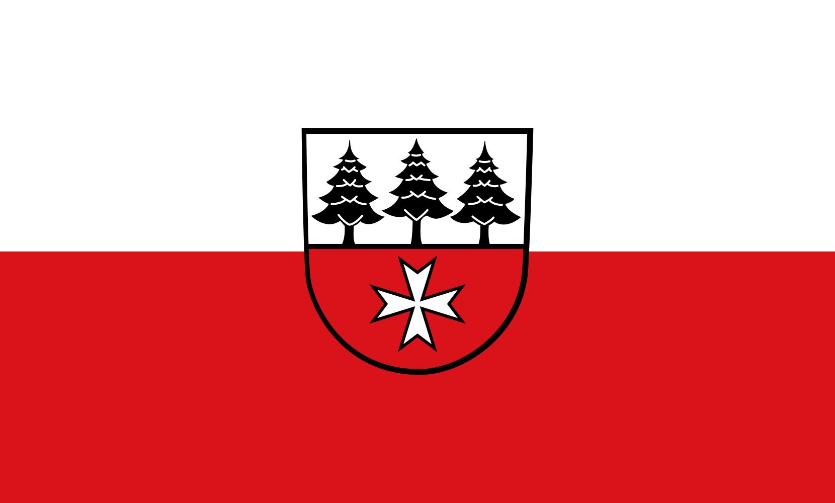 Drapeau Jettingen 90x150cm anti-enroulement pour mât horizontal