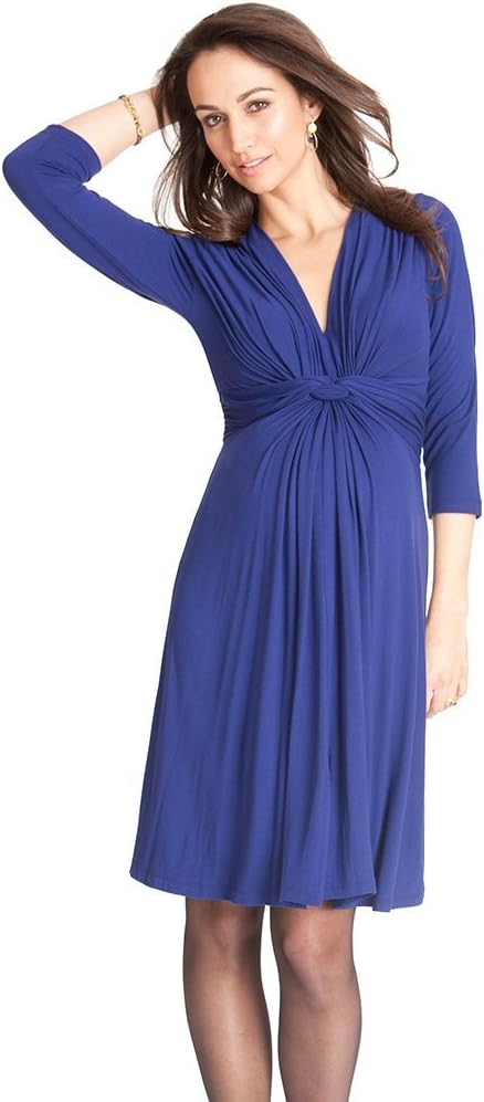 Seraphine セラフィン マタニティワンピース Jolene 3 4スリーブ ノットフロントマタニティワンピース Ukサイズ16 ロイヤル