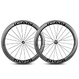 ICAN Alpha 55 Pro 1521g Carbon Road Bike Wheelset Clincher Tubeless Ready Rim Brake 700C 20/24 Holes