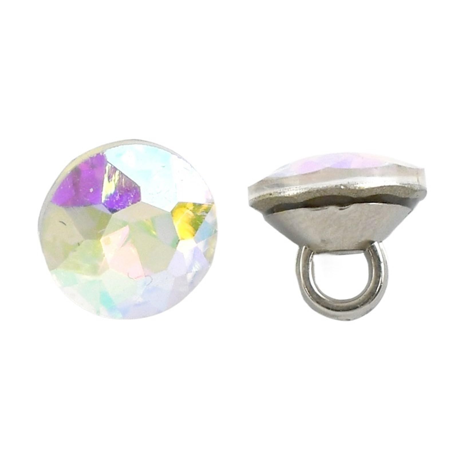 Cyrkonie do przyszywania, Guziki ze sztucznym kryształem i perłą, wielokolorowe 9 mm, 20/50 szt., akcesoria do szycia DIY(Colored,20Pcs)