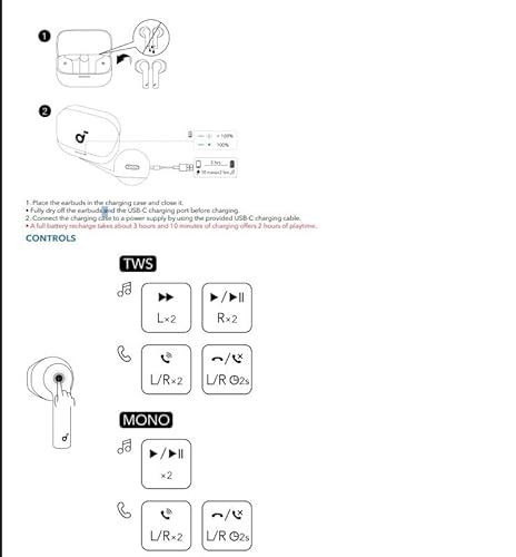 Soundcore K20i by Anker, Semi-in-Ear Earbuds, Bluetooth Wireless, 36H Playtime, Fast Charge, Clear Sound, ENC 2-Mic Clear Calls, Custom EQ, IPX5, Bluetooth 5.3, App Control (Black) 18 Months Warranty