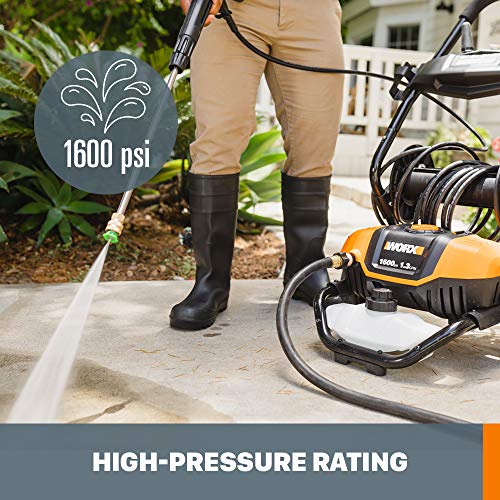 WORX WG604 13Amp, 2240 MAX psi / 1.93 MAX gpm Electric Pressure Washer with Rolling Cart