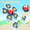 NCKIHRKK Juguete de Baño Bebe, 4 Piezas Spinner Bebe Juguetes Giratorios con Ventosa, Juguetes Bañera para Bebe, Juguetes Baño para Bebés Niñas y Niños Mayores de 12 Meses, SPINNERTOY-C04 #4