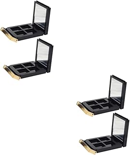 Beavorty 4 Pçs Caixa De Sombra De Olho Paletes De Sombra De Olho DIY Caso De Sombra Espelho Caso Vazio Recipiente De Maquiagem De Viagem Transparente Caso De Cosméticos Maquiagem Sombra De