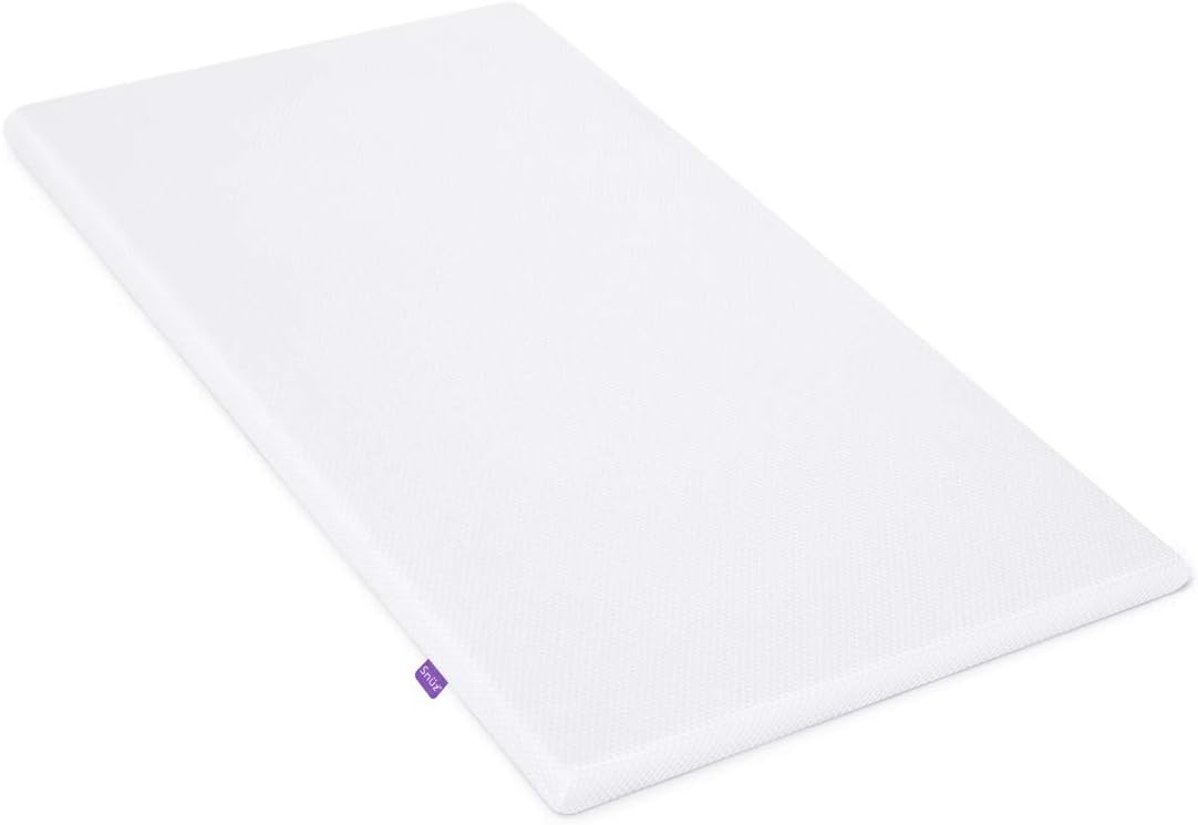 Snüz SnuzPodd 4 Crib Mattress | 3D Breathable Mesh Surface | Firm Support for baby | Infant/ Baby | Suitable from 0 to 6 months | Size: 40x75.5x3cm