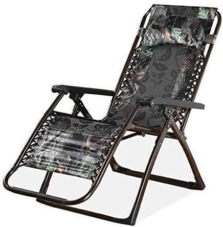 Chaise longue de jardin pliante en soie glacée pour pause déjeuner