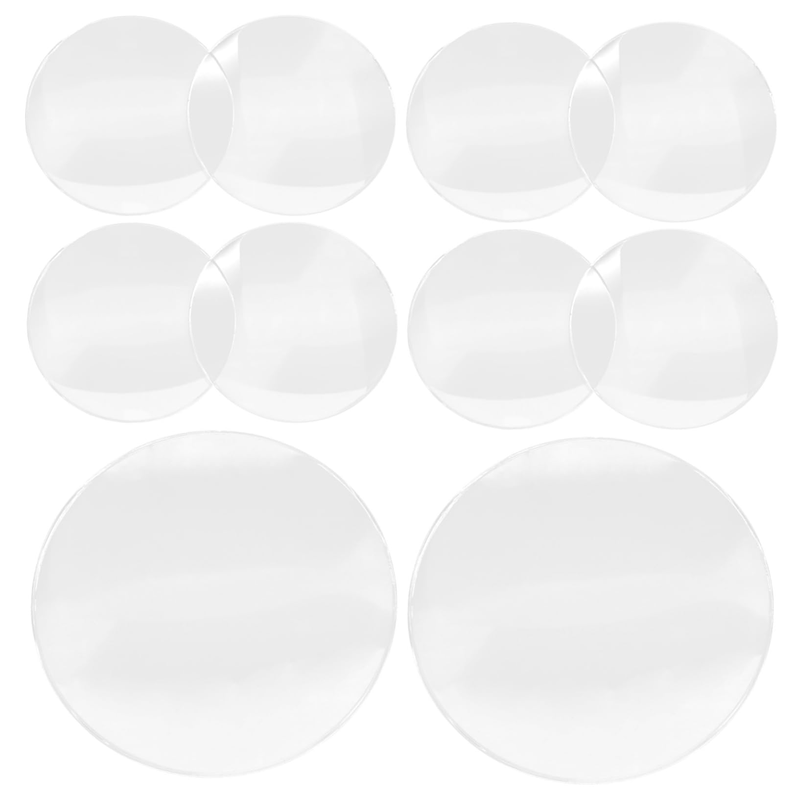 IWOWHERO 10Pcs Acrylic Magnifier Lens Replaceable Magnifying Lenses for Enhanced Viewing for Reading Inspection Crafts and More Clear Image Quality