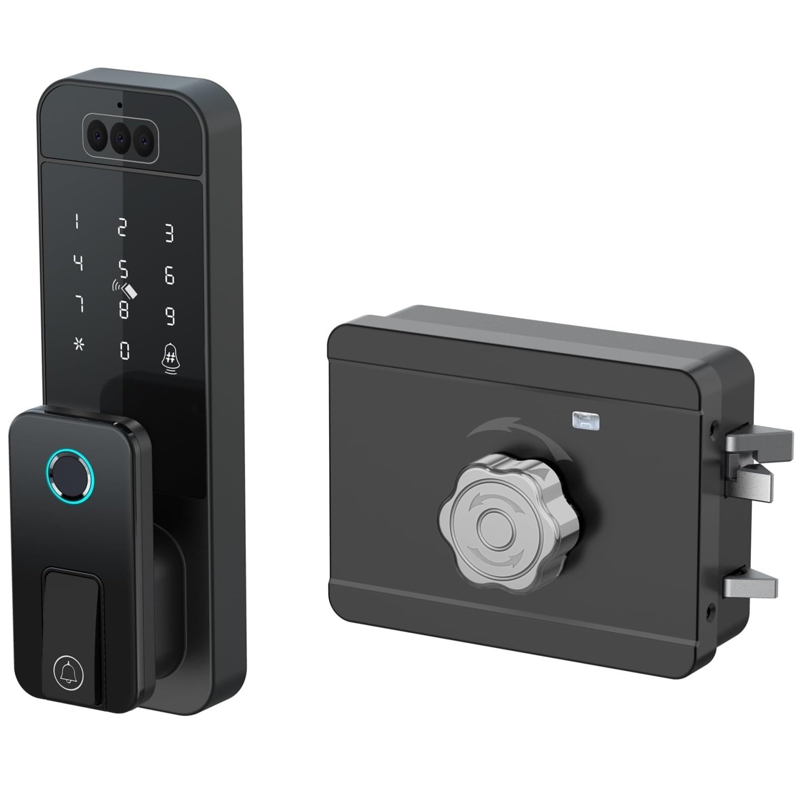 Face Recognition Smart Lock with Camera Fingerprint Keyless Entry Door Lock for Front Door 6 Modes Unlock smart Door Lock