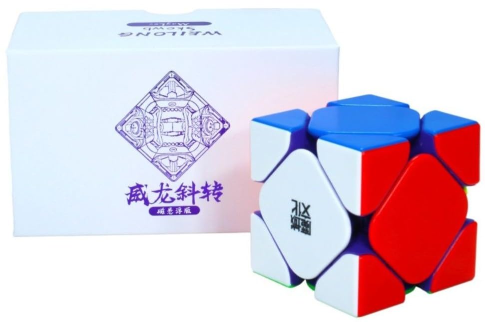 Image of MoYu WeiLong Skewb Magnetic Speed Cube | MagLev Technology, 9 Core Settings, Dual-Adjustment Core & 5 Magnet Strength | Premium Fast Turning Skewb Puzzle