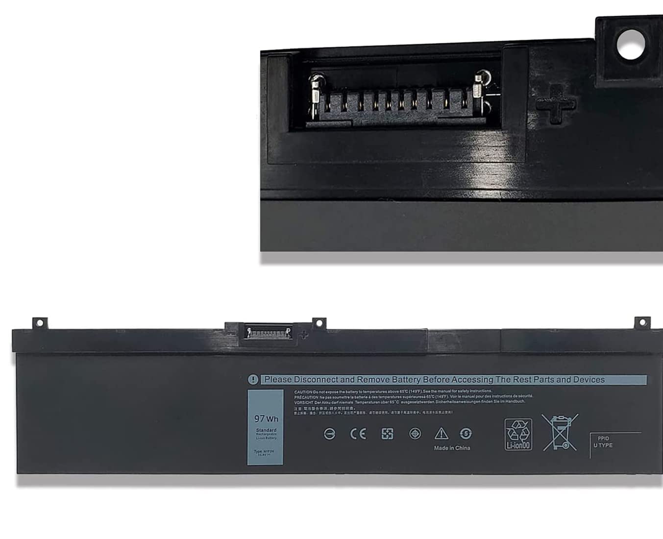 ASKC NYFJH laptopaccu voor Dell Precision 7530 7540 7730 7740 Series NYFJH 0WNRC 00WNRC GW0K9 0GW0K9 11,4V 97Wh