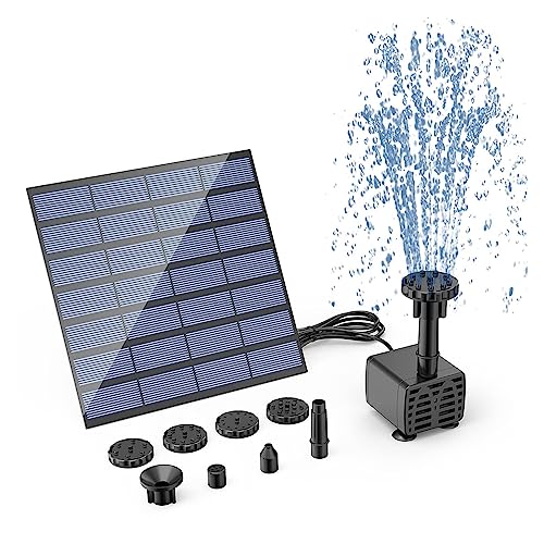 Bomba de agua de fuente solar exterior para estanques, piscinas y peceras 2