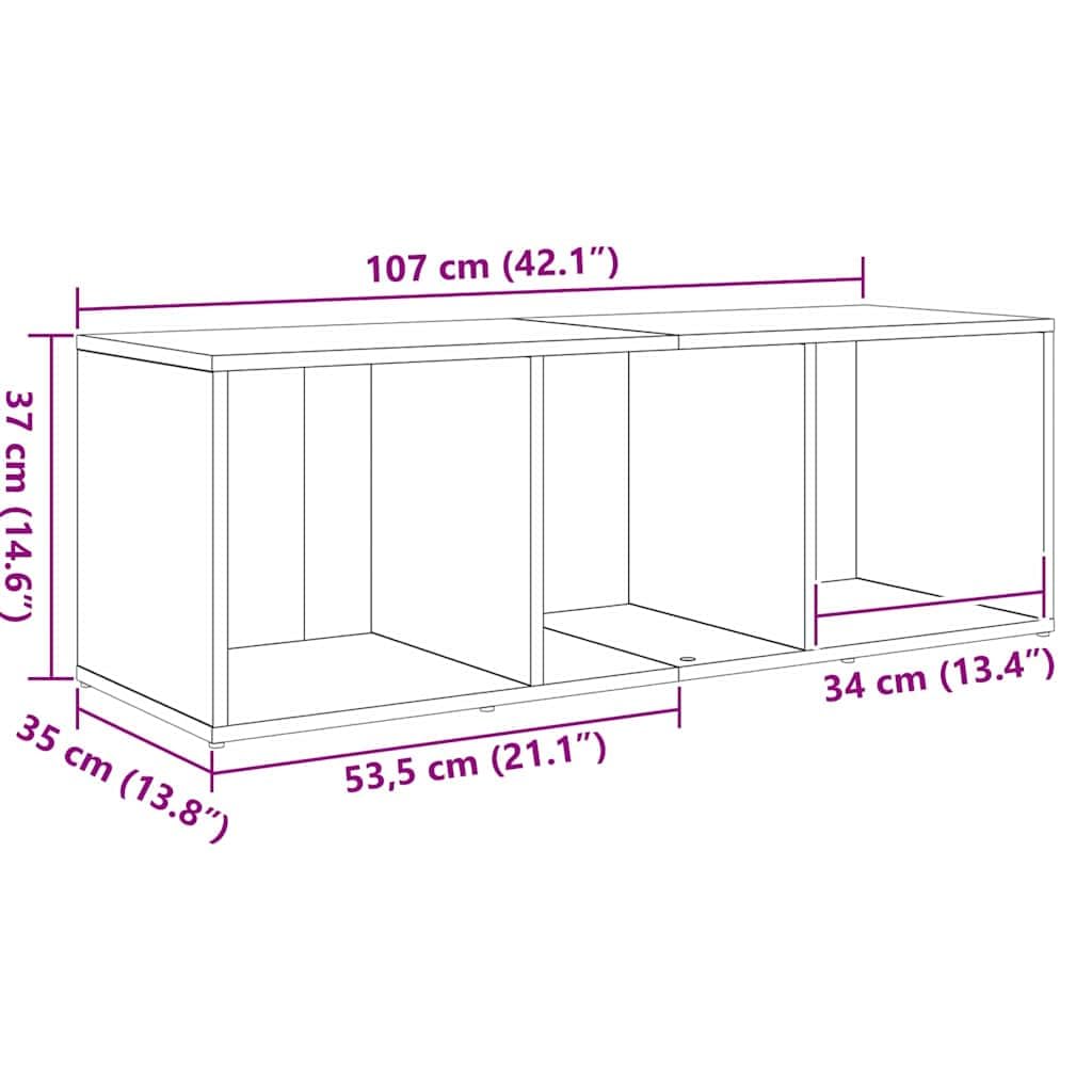 Set di mobili per TV a parete, in legno marrone, 3 pezzi, con spazio e ripiani, moderna credenza bassa per soggiorno, camera da letto e gaming