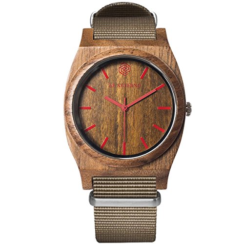 Montre hypoallergénique AB AETERNO Journey Red Sand pour peaux sensibles en bois