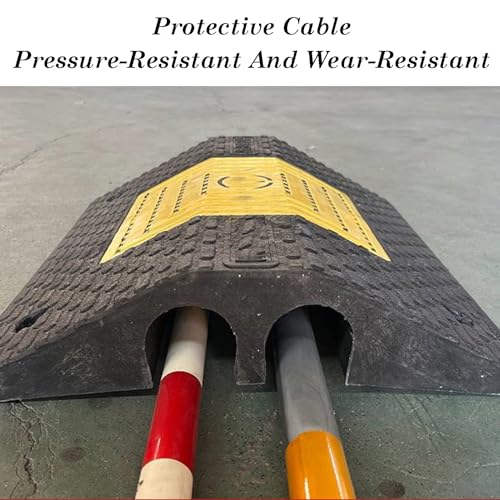 Rampe de protection de câble à 2 canaux réfléchissante pour garage