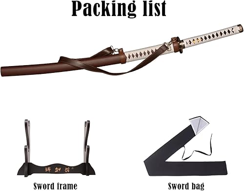 Miniatura 3 de SV La espada samurái de The Walking Dead Michonne, Zombie Nihontou Katana Samurai Sword 41 pulgadas, una variedad de materiales para elegir