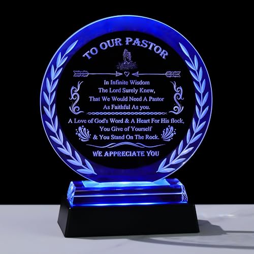 Crystal Pastor Appreciation Plaque
