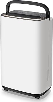 WANAI 30 Pints Dehumidifier for Basements with Drain Hose, 2500 Sq.Ft Dehumidifiers Auto Drain or Manual Drainage, Small Dehumidifier for Home Bedroom Bathroom with 2.2L Water Tank, 3 Modes, 24Timer