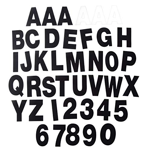 Darice Jumbo Black & White Letters & Numbers, 180 Pieces Poster Letters