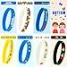 JUNEBRUSHS 42pcs Autism Awareness Silicone Bracelets Colorful Puzzle Pieces Inspirational Rubber Wristbands Accessories for Kids Adults Autism Awareness Party Decorations Gift Supplies (7 Designs)